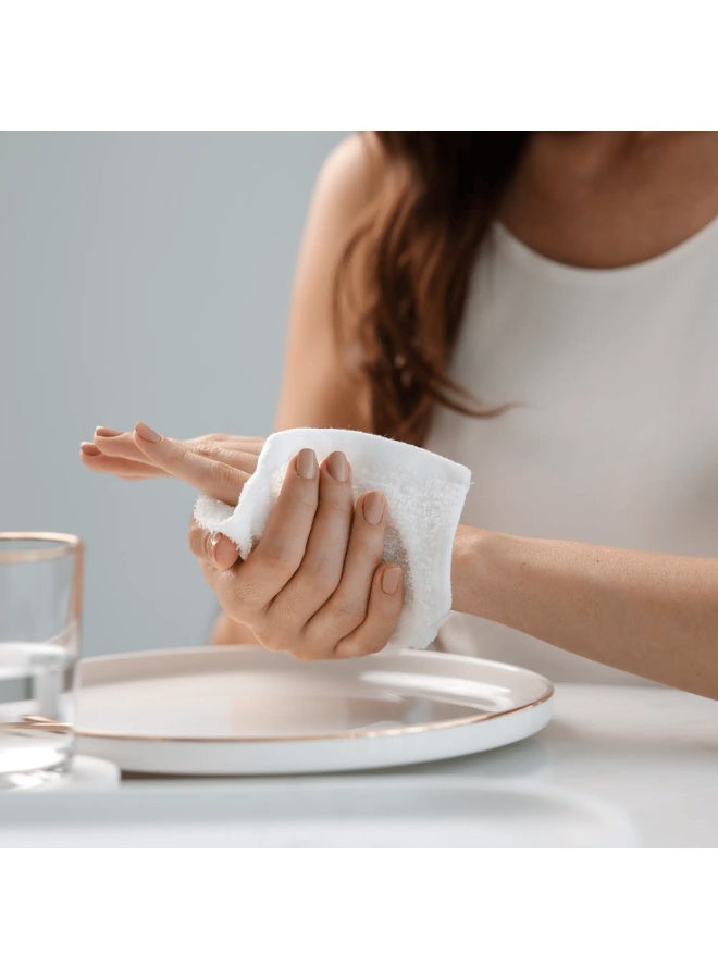 ماكس كير عبوة مناشف منعشة مكونة من 25 منشفة مبللة للصالة الرياضية، صالون التجميل، مناشف تبريد، مناشف للاستخدام مرة واحدة، مناشف مبللة منعشة لإزالة المكياج برائحة الليمون - Image 5